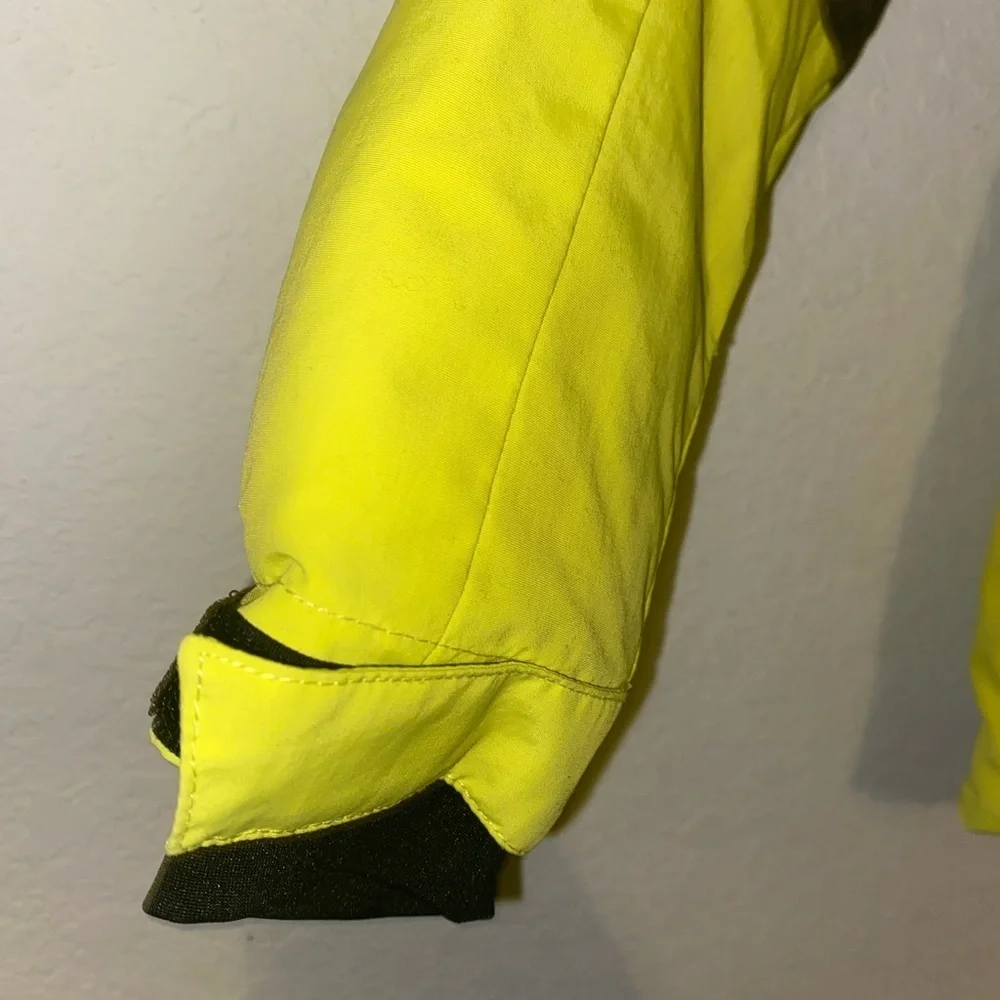 Rossignol Juniors Insulated Waterproof Olive Green Yellow Ski Gorpcore Jacket 8